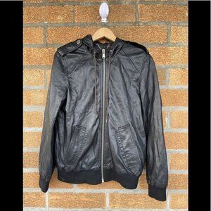 Marc Jacob's supple leather hooded jacket large